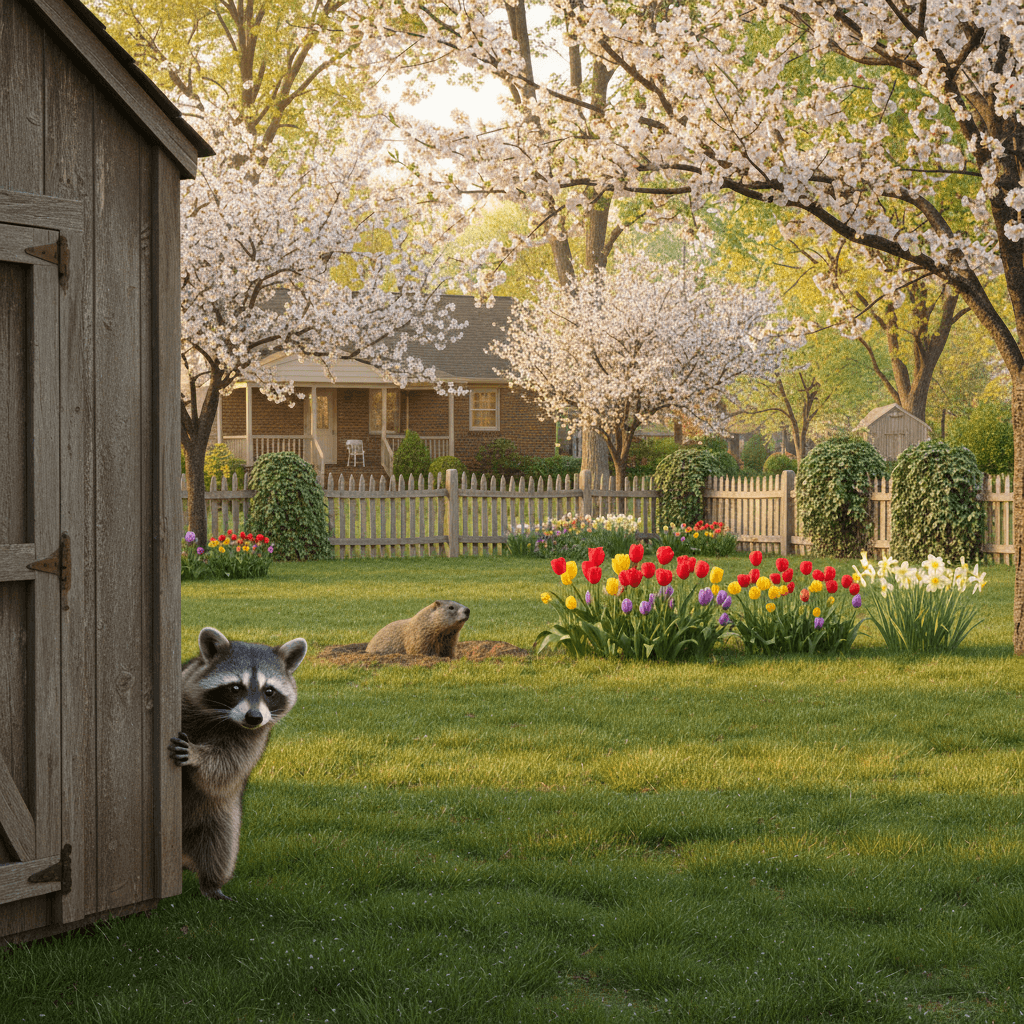 Springtime Wildlife: How to Coexist with Raccoons and Groundhogs